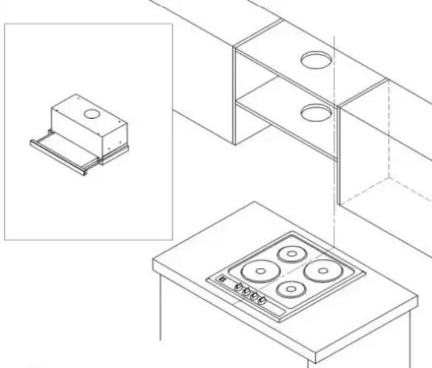 Встраиваемая кухонная вытяжка MAUNFELD VS Light Glass 60 белое стекло (preview 9)