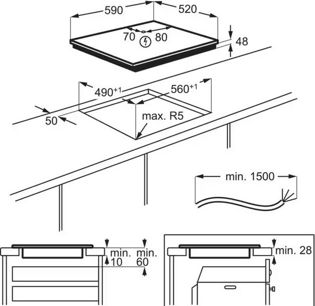 Варочная панель Electrolux LIB60424CK (фото 8) Варочная панель Electrolux LIB60424CK (preview 8)
