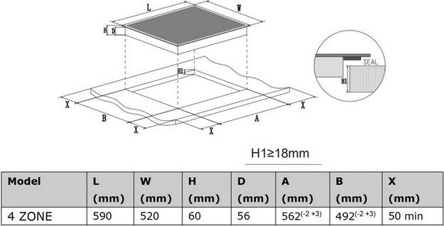 Индукционная варочная панель Haier HHY-Y64NPVB (фото 6) Индукционная варочная панель Haier HHY-Y64NPVB (preview 6)