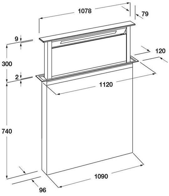 Встраиваемая вытяжка Fulgor Milano FDDH 1120 TRC WH (preview 7)