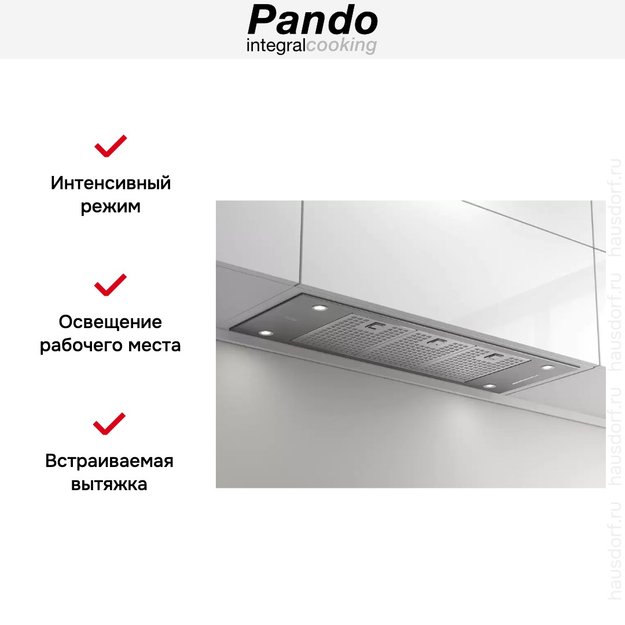 Встраиваемая вытяжка Pando EVO/780.11 INOX V.850 SEC (preview 6)
