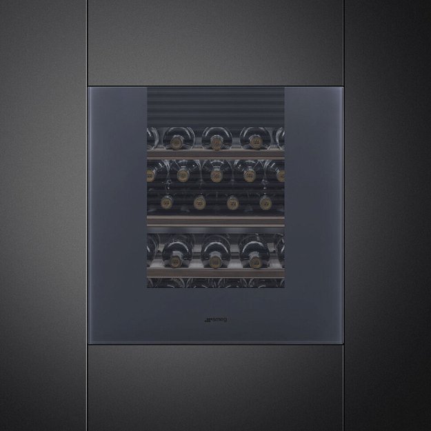 Встраиваемый холодильный шкаф для вина Smeg CVI129G (фото 2) Встраиваемый холодильный шкаф для вина Smeg CVI129G (preview 2)