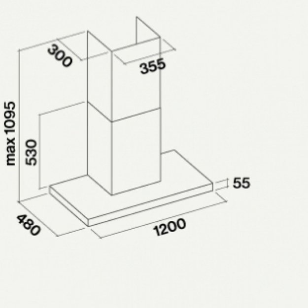 Вытяжка Falmec Lumina 120 Glass White wall (NRS) (preview 2)