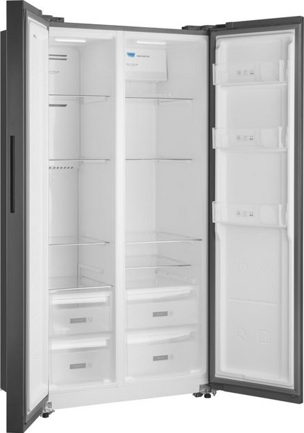 Отдельностоящий холодильник с инвертором Weissgauff WSBS 600 NoFrost Inverter Dark Grey (preview 5)