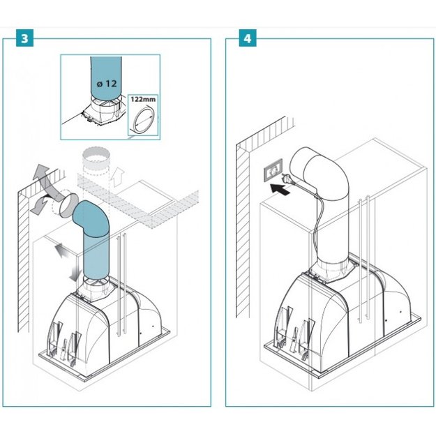 Встраиваемая вытяжка Falmec BUILT-IN BURANO 50 BK (preview 4)