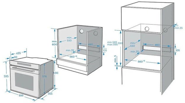 Духовой шкаф Korting OKB 1360 CSGW MW (preview 5)