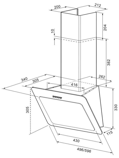 Вытяжка Krona Liva 500 white PB (preview 8)