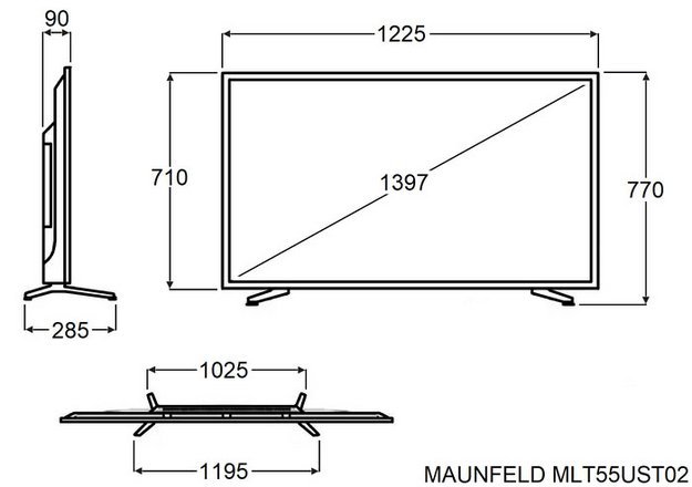Телевизор Maunfeld MLT55UST02 (preview 11)