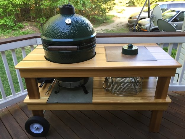 Стол для гриля Big Green Egg L лиственница (preview 4)