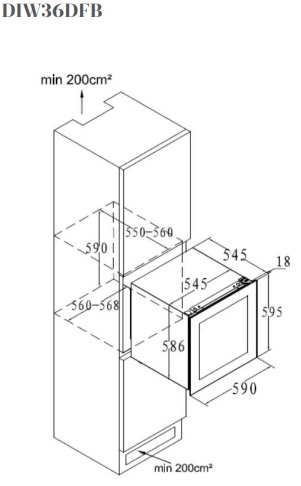 Встраиваемый винный шкаф De Dietrich DIW36DFB (preview 8)