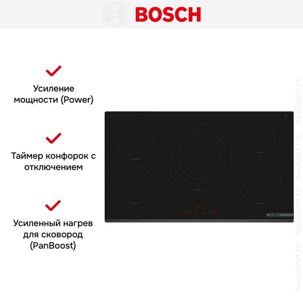 Индукционная варочная панель Bosch PIV931HC1E (preview 7)