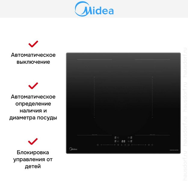 Варочная панель индукционная Midea MIH67783SB (preview 8)