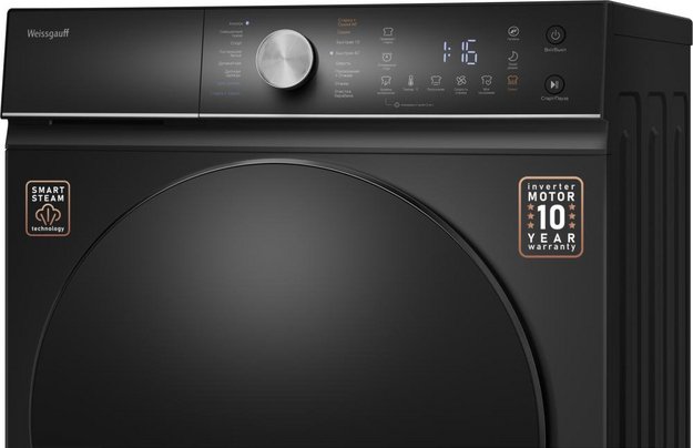Стиральная машина Weissgauff WMD 61211 D Inverter Steam Matt Black (preview 6)