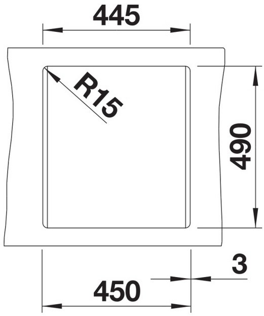 Мойка BLANCO DALAGO 45 Silgranit черный, клапан-автомат (preview 6)