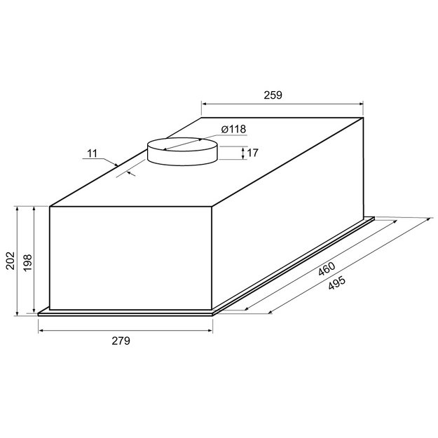 Встраиваемая вытяжка KRONA WERMUT 500 DN BLACK PB BF (preview 14)