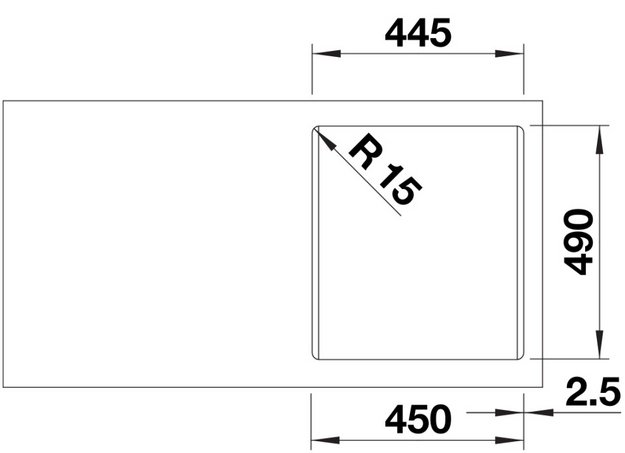 Мойка BLANCO NAYA 45 Silgranit белый (preview 6)