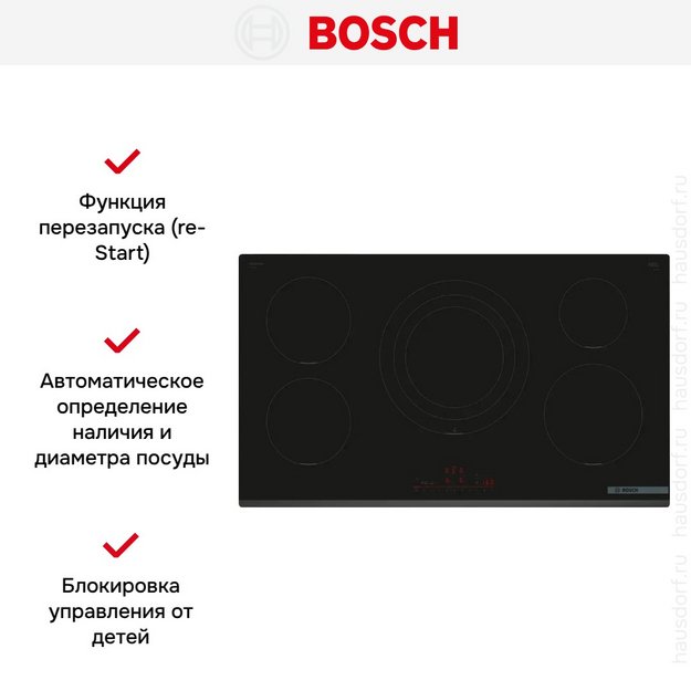 Индукционная варочная панель Bosch PIV931HC1E (preview 5)