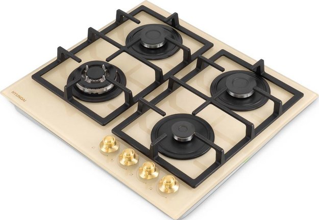 Газовая варочная панель Hyundai HHG 6434 BE (preview 3)