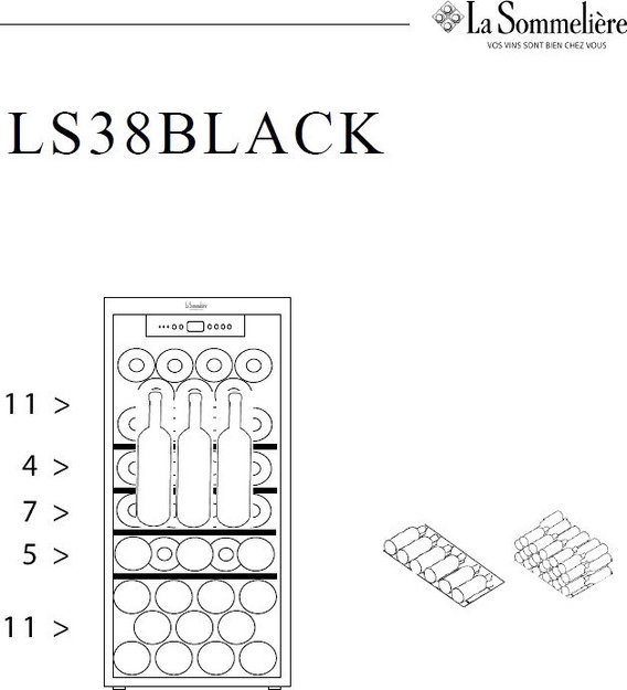 Винный шкаф La Sommeliere LS38BLACK (preview 13)