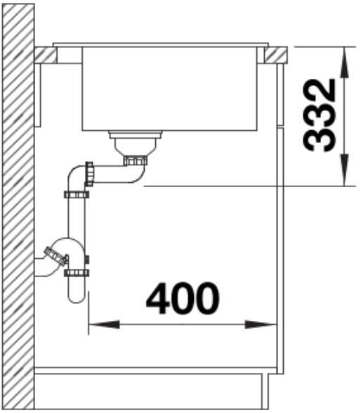 Мойка BLANCO NAYA 45 Silgranit серый беж (preview 4)