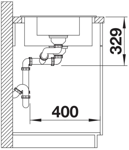 Мойка BLANCO LEGRA 6 S Silgranit черный (preview 5)