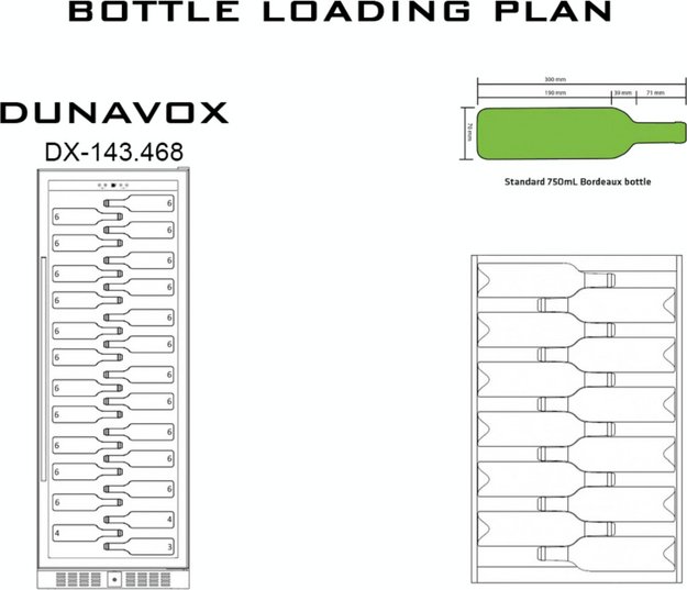 Винный шкаф Dunavox DX-143.468C (фото 4) Винный шкаф Dunavox DX-143.468C (preview 4)
