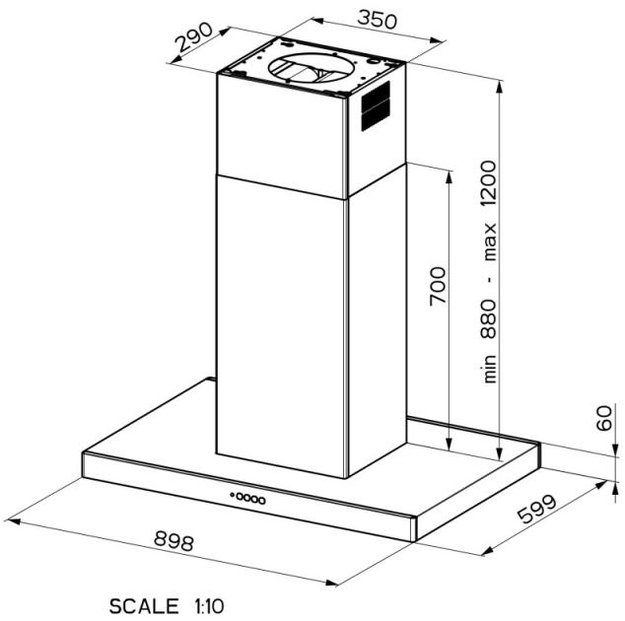 Вытяжка Faber STILO COMFORT ISOLA WH MATT A90 (preview 2)