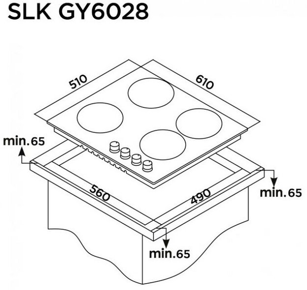 Газовая варочная панель Schaub Lorenz SLK GY6028 (preview 9)