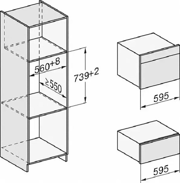 Встраиваемая пароварка Miele DG7440 EDST/CLST с витрины, новая (без коробки) (preview 6)