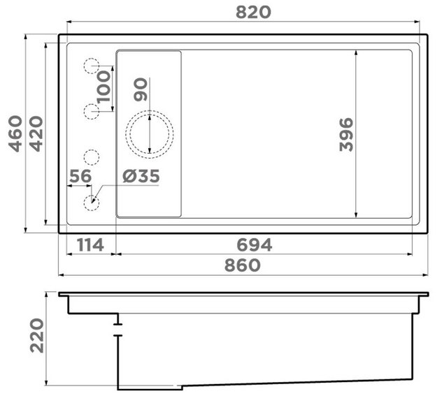 Мойка Omoikiri Kinaru Pro 86-U/I WG Wind Green (preview 4)