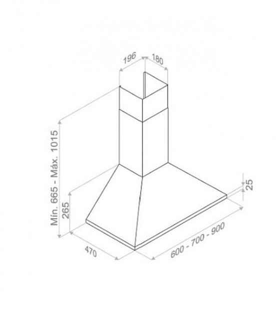 Вытяжка Pando P-221/90 IX 730 E.C.S. 230/50 (фото 3) Вытяжка Pando P-221/90 IX 730 E.C.S. 230/50 (preview 3)