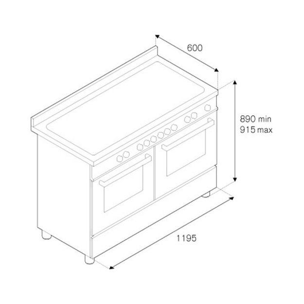 Варочный центр Bertazzoni MAS120 6G MFE D XT (preview 4)