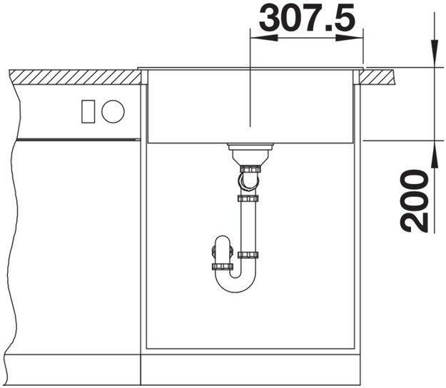 Мойка BLANCO NAYA 6 Silgranit серый беж (фото 8) Мойка BLANCO NAYA 6 Silgranit серый беж (preview 8)