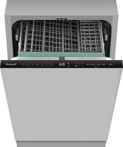 Встраиваемая посудомоечная машина Weissgauff BDW 4535 D Inverter Autoopen Timer Floor (preview 2)