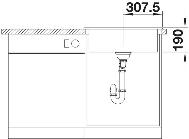 Мойка BLANCO PALONA 6 глянцевая магнолия, клапан-автомат (preview 6)