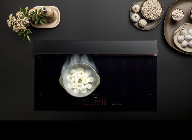 Варочная панель с вытяжкой Falmec BRERA 90 VETRO NERO (preview 2)