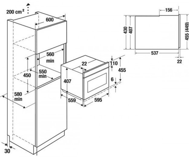 Компактный духовой шкаф с микроволнами Kuppersbusch CBM 6550.0 G3 Silver Chrome (preview 4)