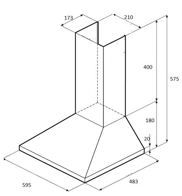 Вытяжка KRONA JANNA T 600 black PB (preview 13)