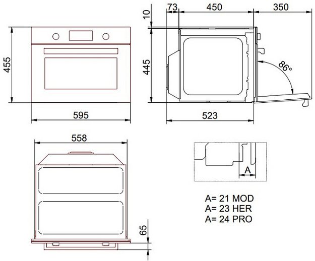 Встраиваемая микроволновая печь Bertazzoni FMOD4077MTB1 (preview 4)