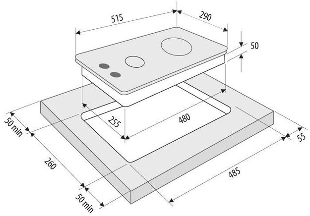 Газовая варочная поверхность KRONA CALORE 30 BL (preview 9)