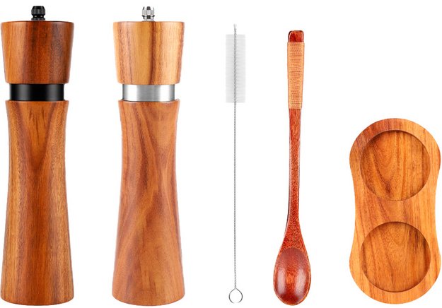 Набор мельниц для специй на подставке Omoikiri GR-02-SET (фото 1) Набор мельниц для специй на подставке Omoikiri GR-02-SET (preview 1)