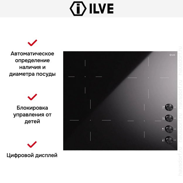 Индукционная варочная панель Ilve HVI364/BK (preview 3)