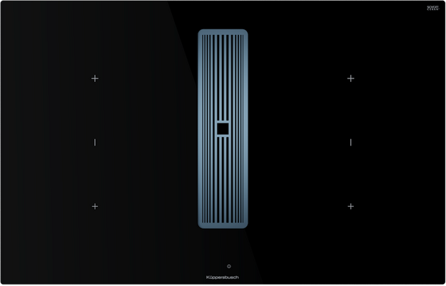 Индукционная варочная панель с вытяжкой Kuppersbusch KMI 8350.0 SR Stainless steel (preview 1)