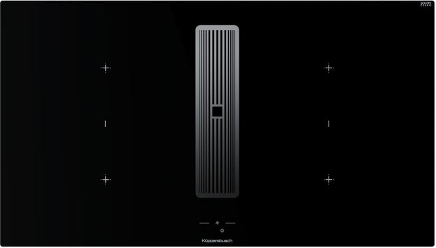 Индукционная варочная поверхность с вытяжкой Kuppersbusch KMI 9850.1 SR-E Silver Chrome (preview 1)