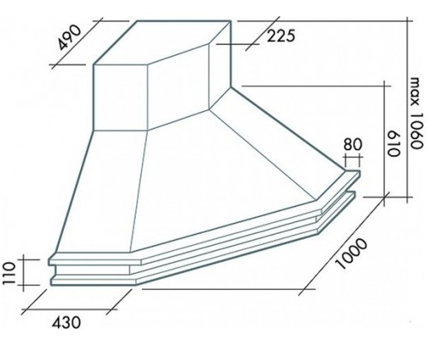 Вытяжка Falmec Tempo Antico Ang (600) S дуб (preview 3)