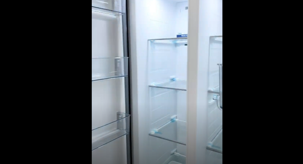 Встраиваемый холодильник Midea MDRE423FGE01 (video 2)