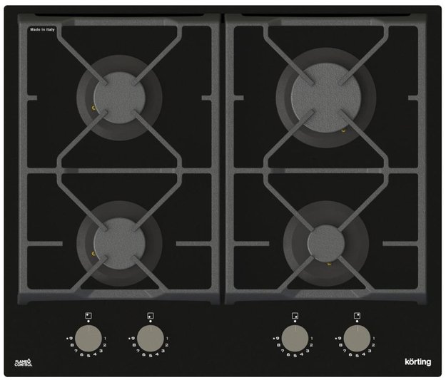 Газовая стеклянная варочная панель Korting HGG 6985 CN FLC (preview 1)
