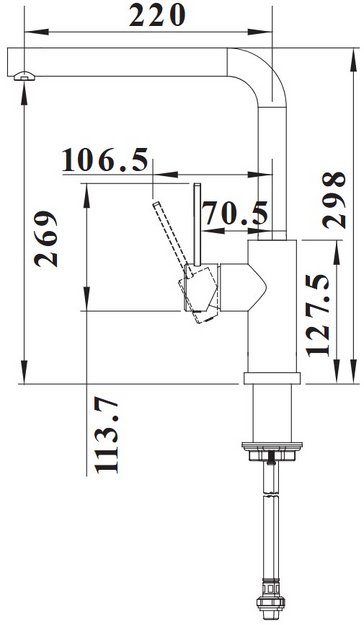Смеситель Blanco Lanora-F 526179 нержавеющая сталь (preview 3)