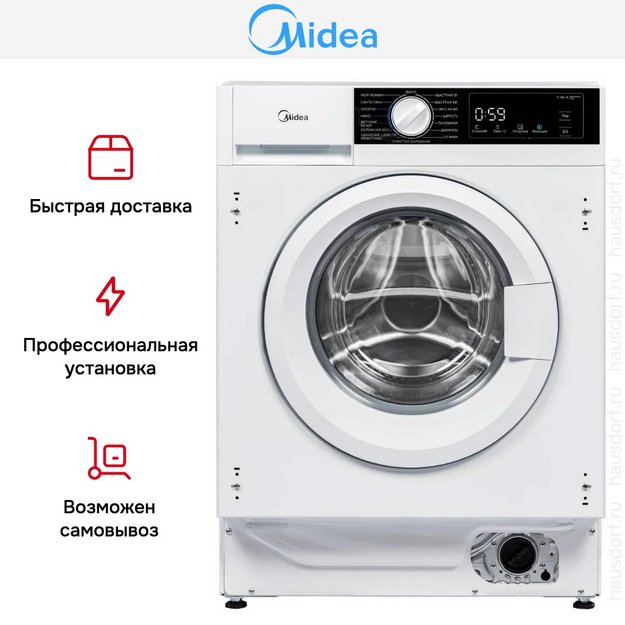 Встраиваемая стиральная машина Midea MFA06W80B/W (preview 11)