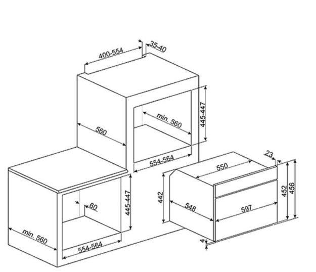 Духовой шкаф комбинированный с микроволновой печью Smeg SF4920MCX1 (preview 6)